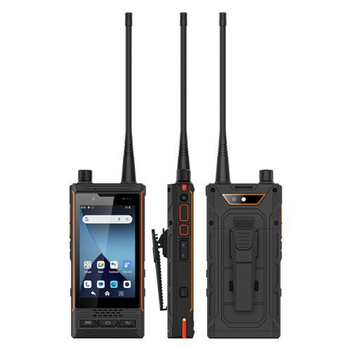 UNIWA P4 Plus VHF Walkie Talkie Rugged Phone Dual Sim 64GB Black (4GB RAM) - UK Plug