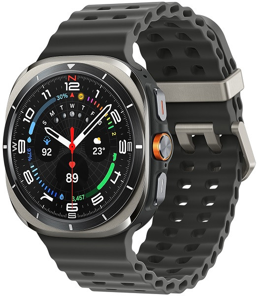 Samsung Galaxy Watch Ultra LTE SM-L705F 47mm Titanium Silver Case with Black Marine Band