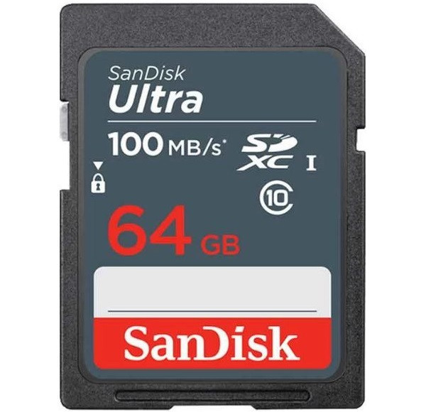 Sandisk Ultra 64GB 100MB/s Class 10 SDXC UHS-I