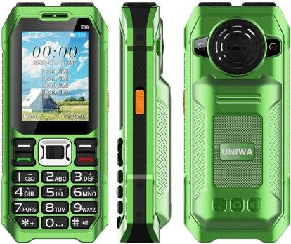 UNIWA M6000 Big Speaker Keypad Phone Quad Sim Green - UK Plug