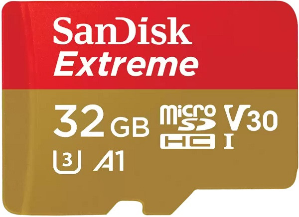 Sandisk Extreme A2 32GB (U3) V30 160MB/s MicroSD ­without Adapter