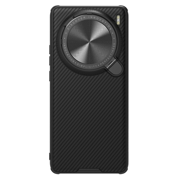 NILLKIN Black Mirror Prop CD Texture Mirror Phone Case for Vivo X100 Pro (Black)