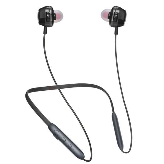 BH-I37 Bluetooth 5.0 Wire-controlled Bluetooth Earphone (Black)
