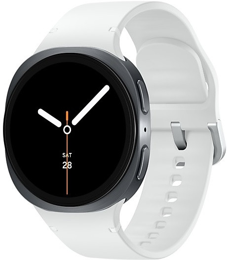 Samsung Galaxy Watch 8 Bluetooth SM-L330N 44mm Silver Case with White Sport Band
