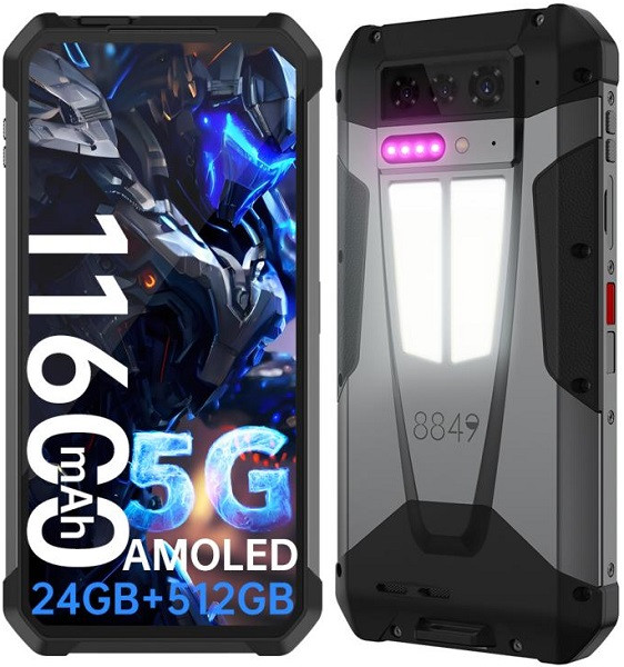 Unihertz Tank 4 5G Rugged Phone Dual Sim 512GB Black (12GB RAM) - Projector