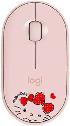 Logitech M350 Pebble Mouse Hello Kitty Pink