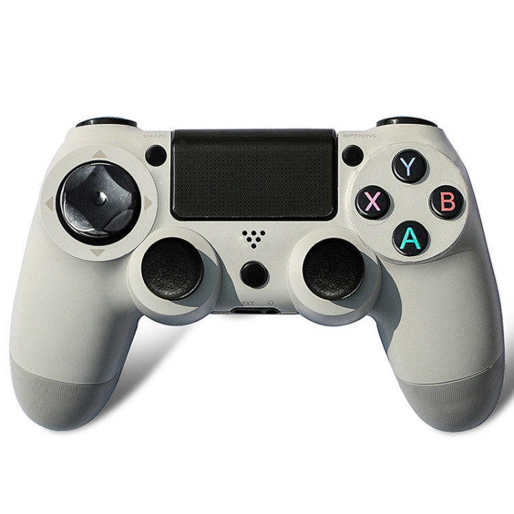 Wireless Bluetooth Game Handle Controller with Lamp for PS4(White)