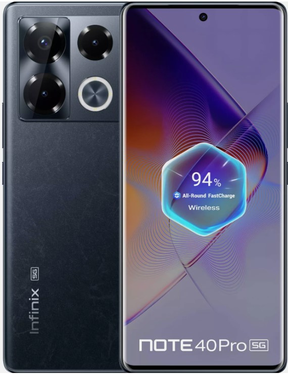 Infinix Note 40 Pro 5G X6851 Dual Sim 256GB Obsidian Black (8GB RAM) - Global Version