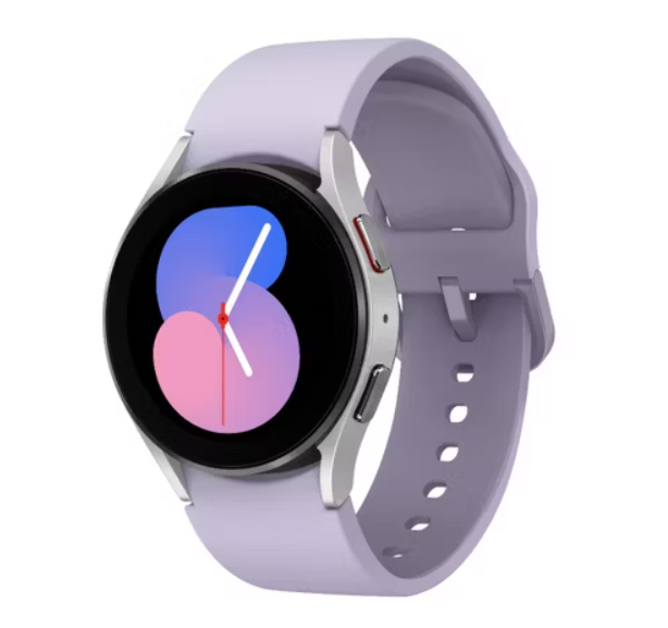 Samsung Galaxy Watch 5 Bluetooth SM-R900N 40mm Silver Case with Lavender Sport Band