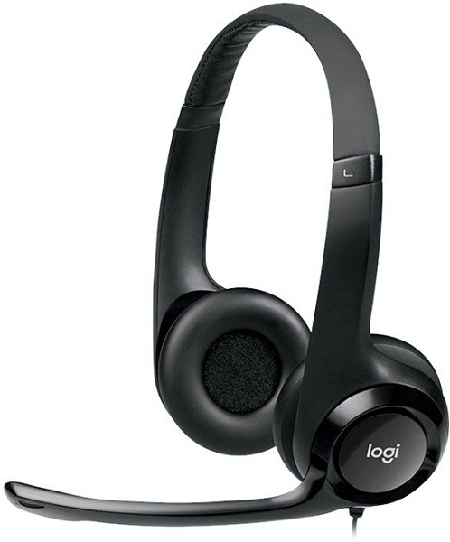 Logitech H390 USB Wired Headset Stereo Headphones with Noise-Cancelling Microphone
