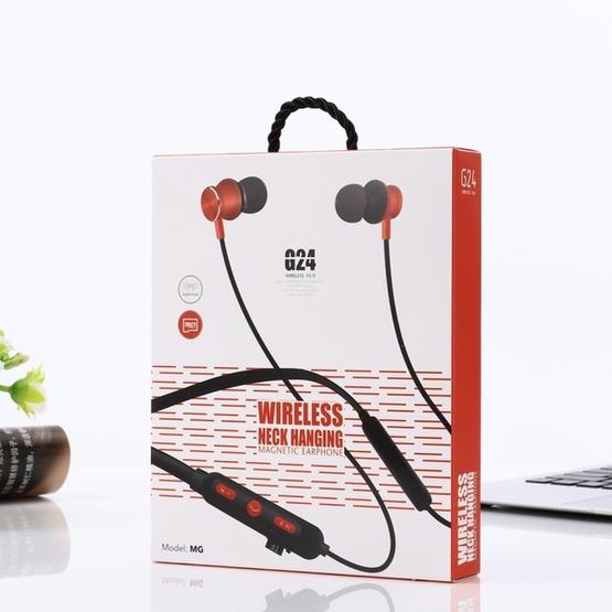 MG-G24 Bluetooth 4.2 Sport Wireless Bluetooth Earphone (Black Red)