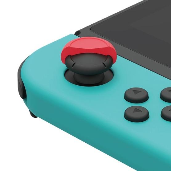 Left + Right Gamepad Rocker Cap Button Cover for Switch (Black)