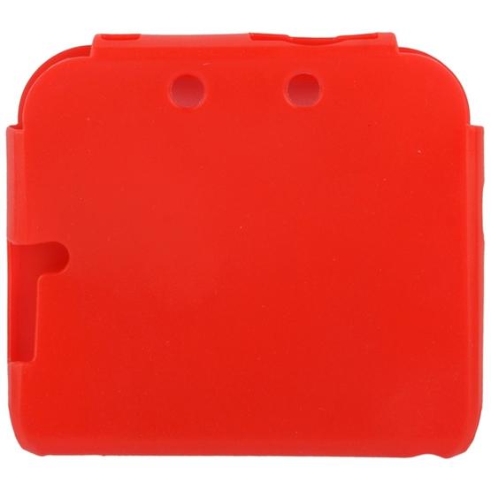 Pure Color Ultra Thin Silicone Case for Nintendo 2DS(Red)