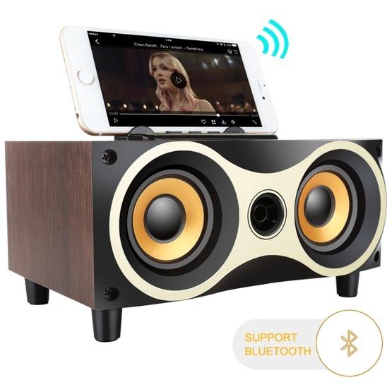 X6 Portable Wooden Wireless Speaker