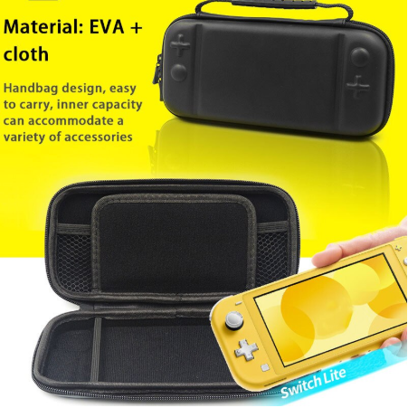 IPLAY EVA Game Machine Storage Box Protective Case for Switch Lite / Mini(Black)
