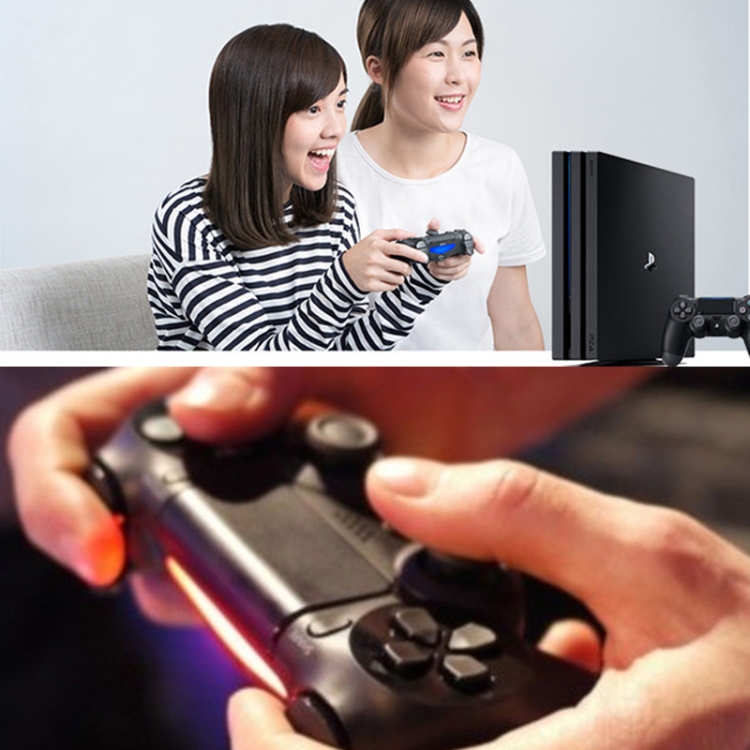 Wireless Bluetooth Game Handle Controller with Lamp for PS4(White)